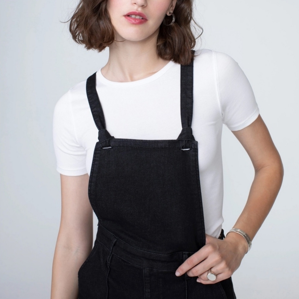 NWT Unpublished Millie Straight Leg Black Overalls - Picture 2 of 11